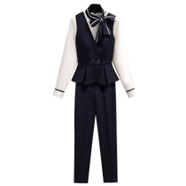 Fashion Work Clothes Suit High-end Air Brother-in-law Professional Dress Woman Temperament Beautician Front Desk Jewelry Store Sales department Overalls