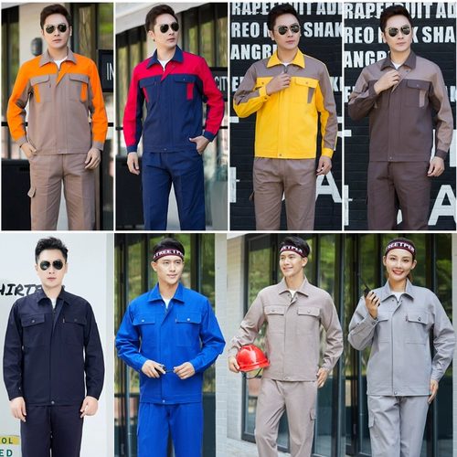 Чистое хлопок рабочая одежда набор мужская сварка против HOT National Power Grid Service Электростанция Электрик Угольные шахты в рамках службы страхования труда.