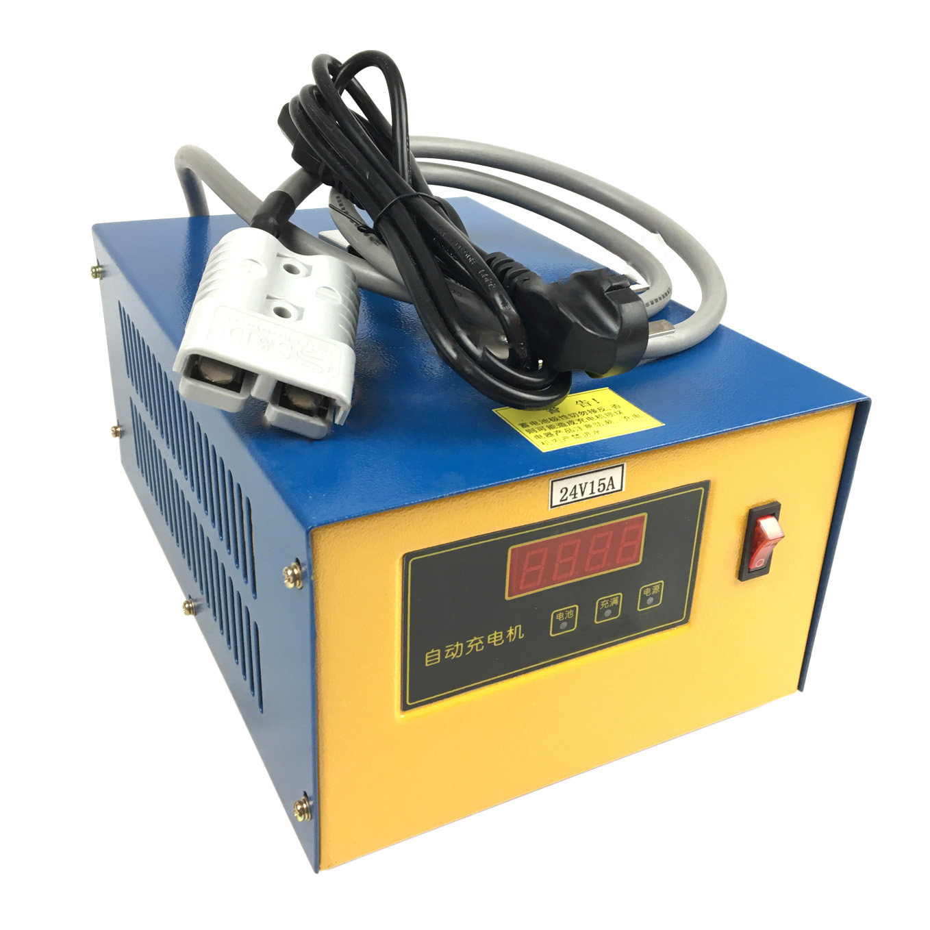 Electric forklift automatic charger battery forklift electric stacker electric pallet truck charger 24V15A