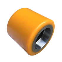 Electric fork wheel pallet truck front wheel load-bearing wheel polyurethane wheel 74X70-47 electric forklift caster
