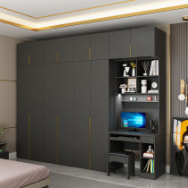 Modern simple light luxury minimalist wardrobe bedroom storage swing door home bedroom wardrobe two three four door wardrobe