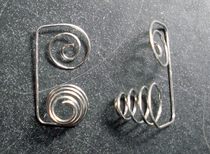 Pagoda-type No 7 battery spring for repair of radio remote controls and other electrical appliances