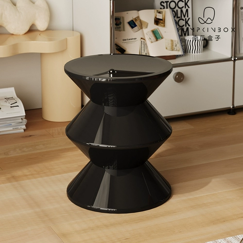 Кремовый прикроватный шкаф, северная пластиковая детская маленькая спальня, прикроватный шкаф Творческий журнальный столик простой край