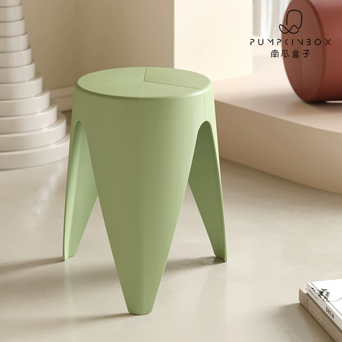 [Тыквенная коробка] скандинавской минималистской обувной стул можно сложить и ставит коммерческие утолщенные пластиковые табуретки и другие табуретки для карликов