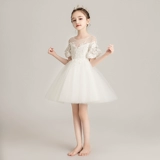 Наряд маленькой принцессы, платье девочки цветочницы, детский наряд для музыкальных выступлений, из фатина