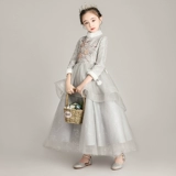 Элитный наряд маленькой принцессы, свадебное платье, пианино, зимний наряд для музыкальных выступлений, увеличенная толщина, подарок на день рождения