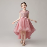 Детское элитное вечернее платье, платье девочки цветочницы, наряд маленькой принцессы, лонгслив, наряд для музыкальных выступлений, осенний сезон