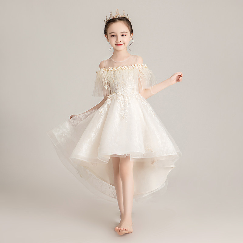 Girls birthday party princess dress children's host dress little girl wedding dress flower girl piano costume summer