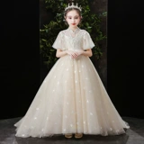 Элитное вечернее платье, детский наряд для музыкальных выступлений, платье девочки цветочницы, манекен головы, делается под заказ