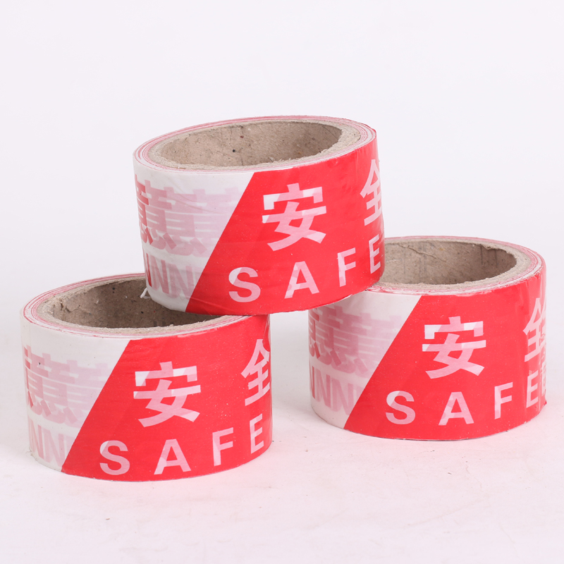 Thickened Disposable Road Construction Red White Attention Safety Guardrails Tape Warning With Cordon Wire Isolation Belt Customisation