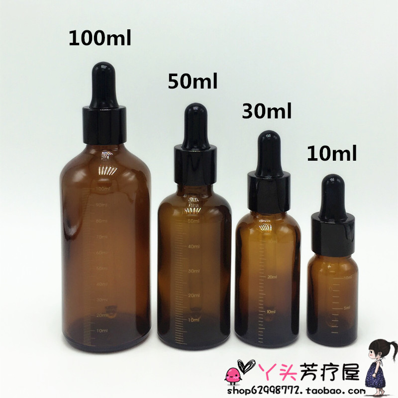 Với quy mô Chai rỗng Chai chuyển dầu Chất lượng cao tường dày Chai tinh dầu màu nâu 30ml Chai nhỏ giọt rơm - Tinh dầu điều trị tinh dầu mùi già