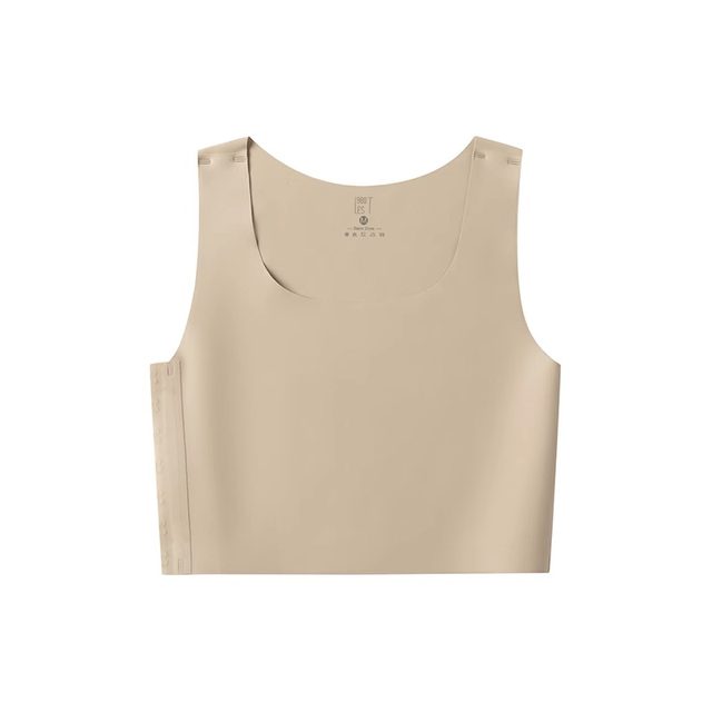 les1980 handsome t corset cos wrapped breast shaping bra underwear ມີເຕົ້ານົມໃຫຍ່ສະແດງໃຫ້ເຫັນກິລາຂະຫນາດນ້ອຍ flat breathable vest ສັ້ນສໍາລັບນັກສຶກສາຍິງ