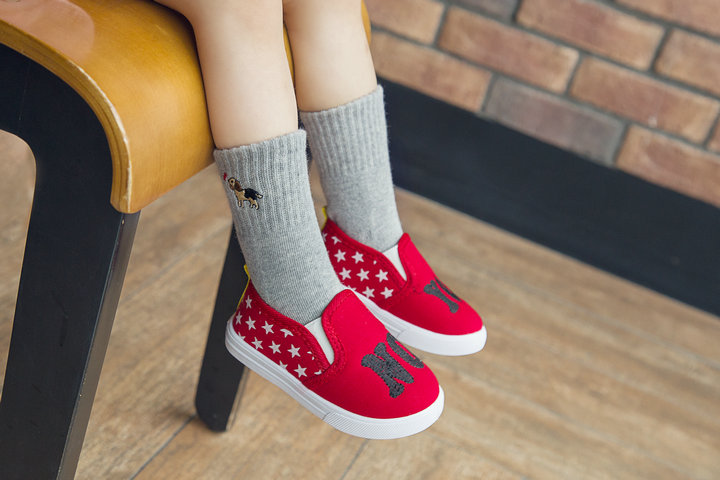 Mùa đông thêu trẻ em vớ cotton có vớ Trẻ em vớ trẻ em Tất cao thun co giãn ấm áp vớ quần tất len cho bé gái