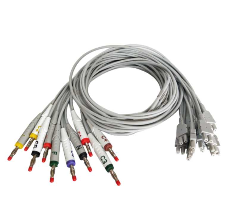 Iocare Bangjian IE12A IE12 IE15 12-lead electrocardiogram machine lead line split 4 0 banana plug