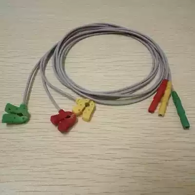 Newborn clip-on three-lead ECG lead wire Libangmai Ruijin Kewei 6-pin 3-lead wire child two-piece