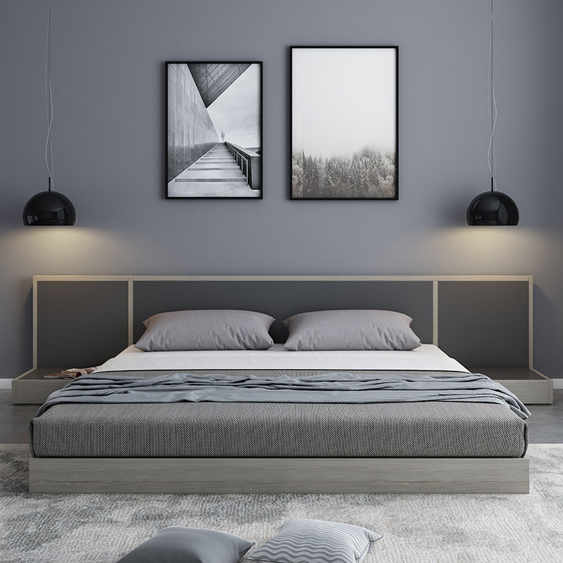 Day Style Tatami Bed Inn Wind 1 5m1 8 m Single Double Economy Type Floor Bed Terrace Short Bed Terrace