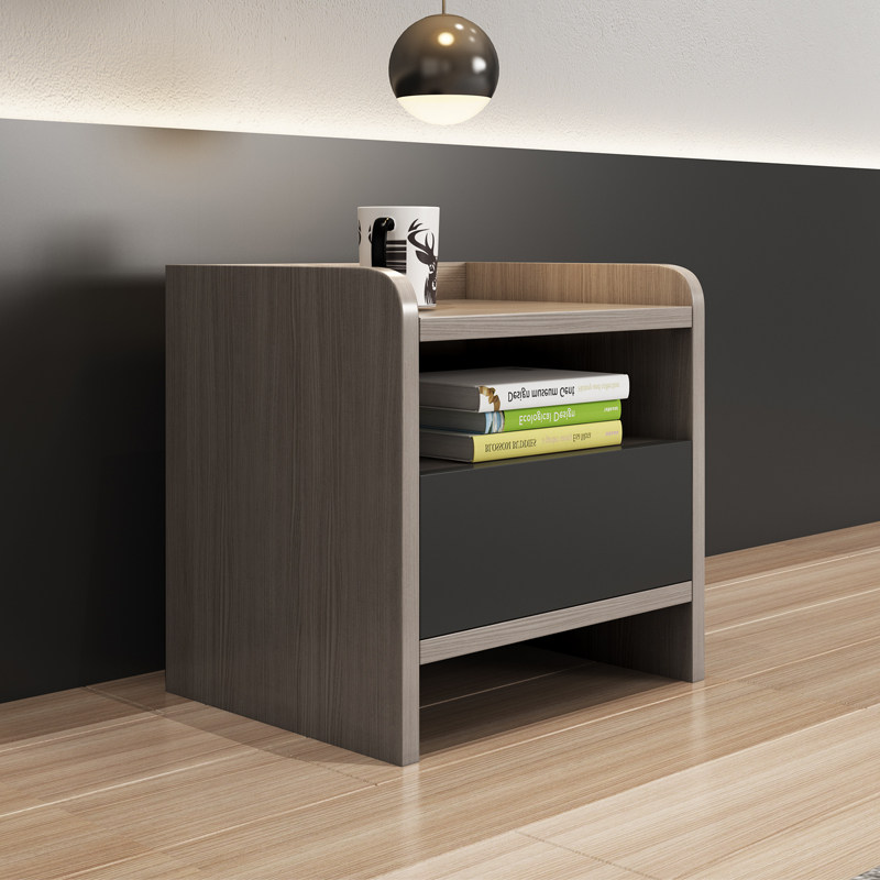 Bed head cabinet Nordic modern minimalist economical type assembly containing cabinet bedroom mini small family type plate bedside cabinet