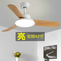 2021 new fan lamp ceiling fan lamp restaurant bedroom home integrated frequency conversion Nordic simple remote control 42 inch