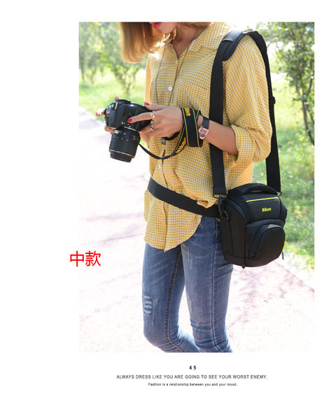Nikon túi máy ảnh túi máy ảnh SLR chéo cầm tay vai D7200D750D5300D3400P900P1000 - Phụ kiện máy ảnh kỹ thuật số túi đựng máy ảnh film