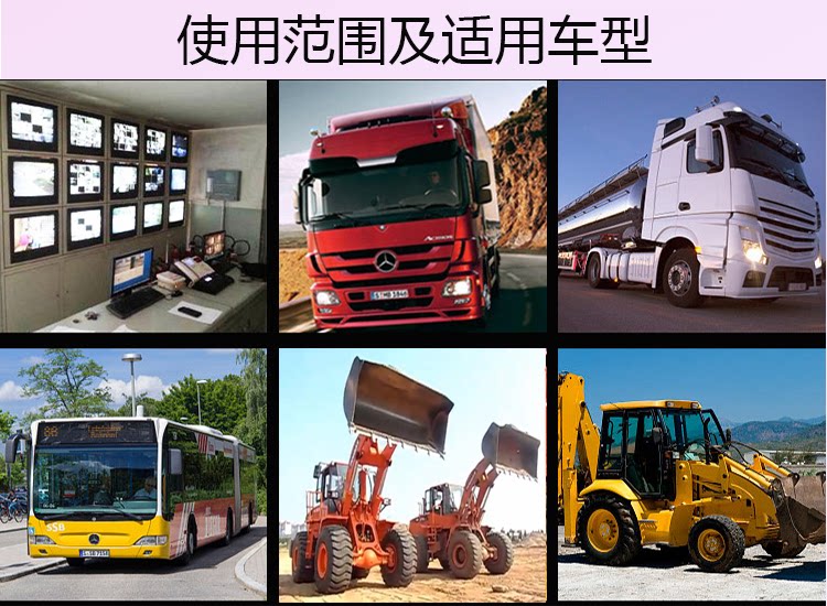 7 inch 9 inch 10.1 inch HD wireless reversing Image semi-trailer truck excavator reversing camera 12V24