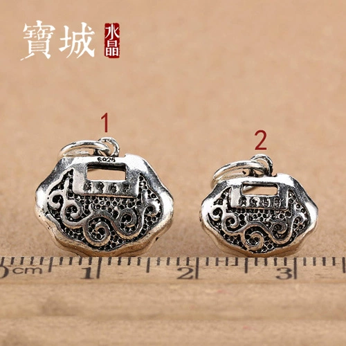 Подвеска, аксессуары, браслет из кварца, аксессуар, серебро 925 пробы, замок долголетия