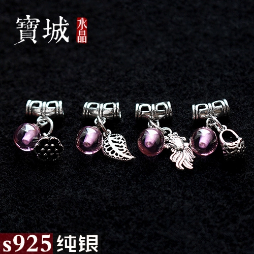 Изогнутая трубка, цирконий, подвеска, аксессуары, браслет из кварца, ювелирный шарм, аксессуар, серебро 925 пробы