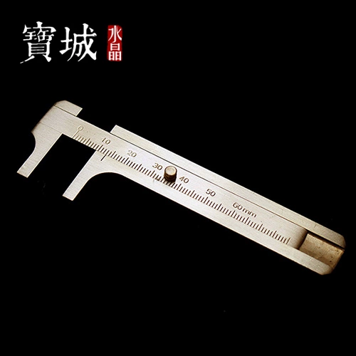 Мини -одноклассница калибровка кашемира калибровка медной карты локтевая карта Diy Beads Измерение инструмента