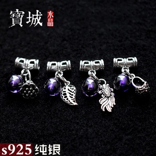 Изогнутая трубка, цирконий, подвеска, аксессуары, браслет из кварца, ювелирный шарм, аксессуар, серебро 925 пробы