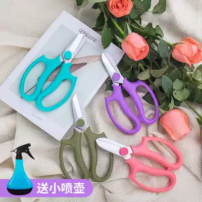 Gardening floral wide-head scissors Household flower scissors Flower flower road flower branch pruning tool Rose thorn pruning flower arrangement