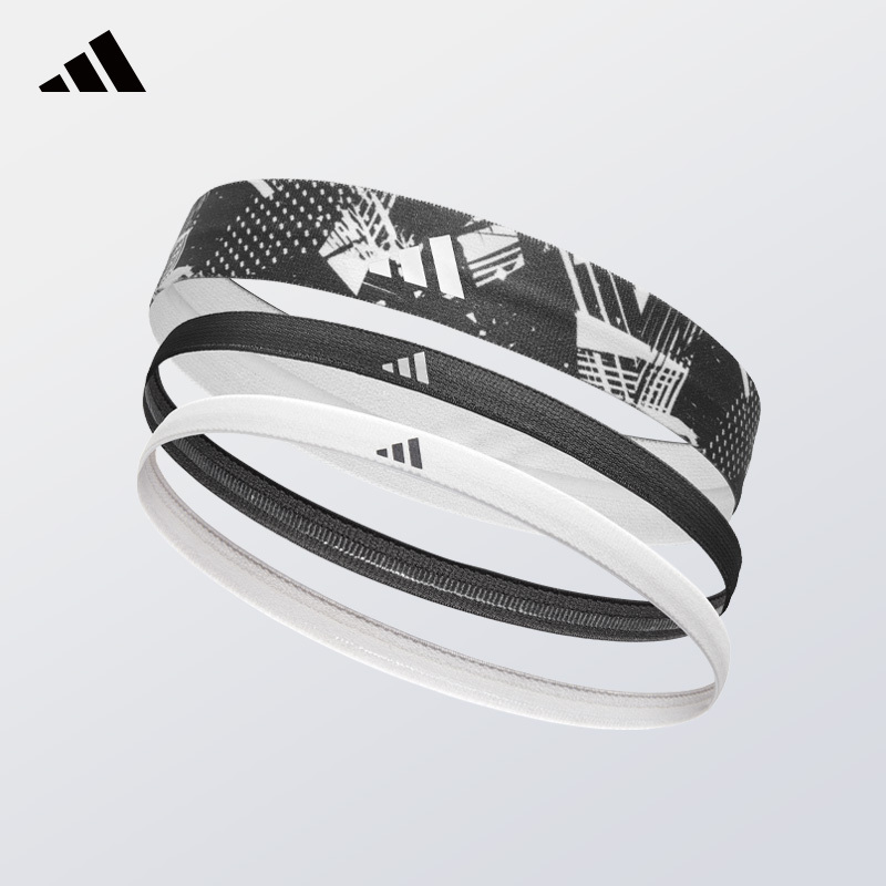 Adidas Sports Headband Sweatband Anti-Sweat Band Women's Sweat-Absorbing Headband Yoga Running Badminton Men's
