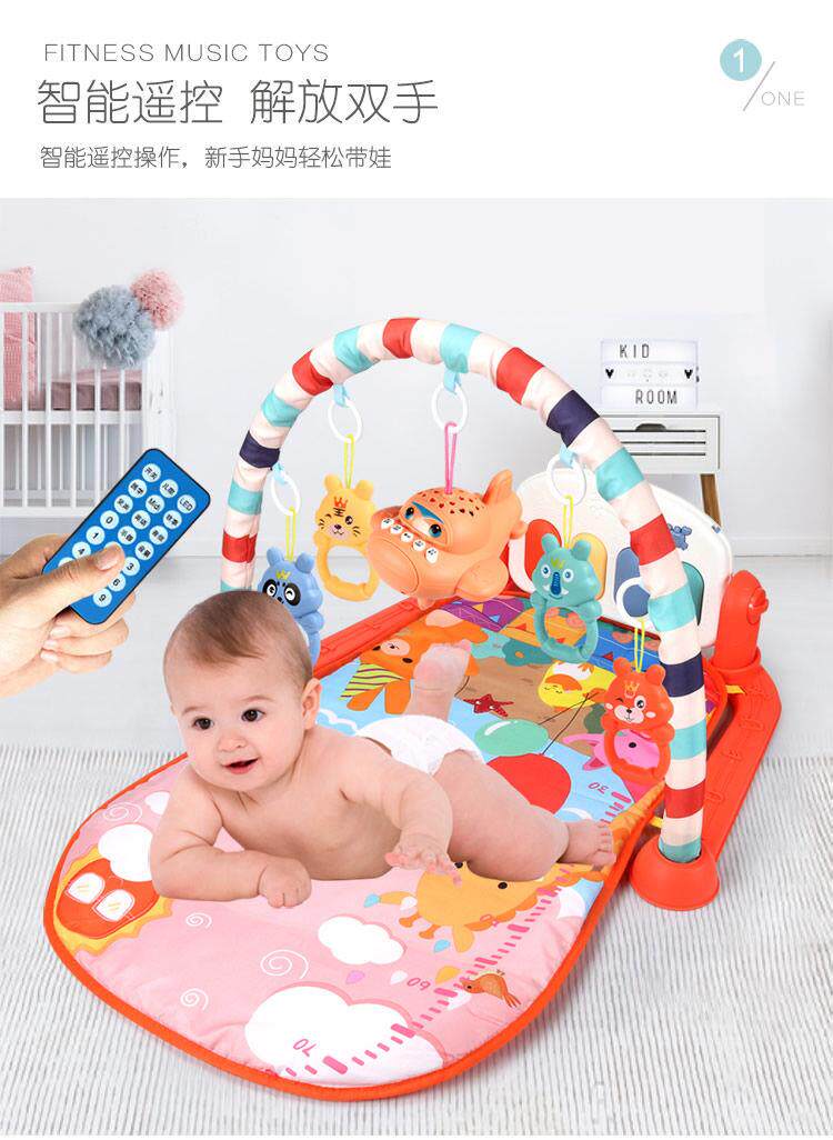 Гимнастический тренажер для детей 【Увеличить пульт дистанционного управления зарядки】новорожденных детские игрушки свет и звук раннего образования детские ноги фортепиано бесплатно фитнес кадр OTHER