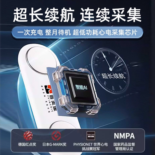 Fish Yue Electric Consptation Instrument Home 24 -часовая динамическая медицинская небольшая портативная запись обнаружения ЭКГ