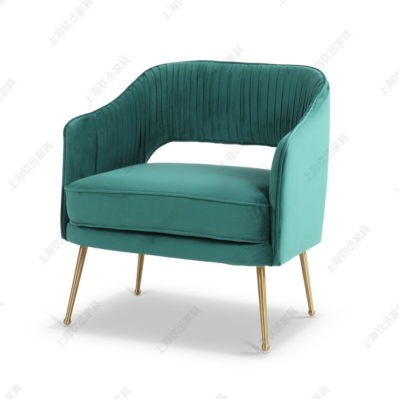 Single-person sofa chair red light luxury modern Nordic bedroom balcony leisure minimalist designer negotiate chair