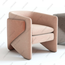 Nordic light luxury single sofa chair simple modern designer model room small apartment living room leisure chair net red chair