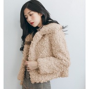Mùa thu / phiên bản giả thịt cừu lông vòng đùi đùi đùi áo lông thú giả ngắn Hàn Quốc phụ nữ mùa đông