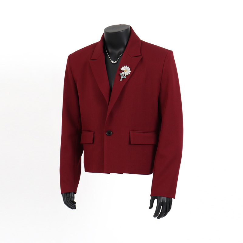 Starlit Sky Niche Luxury Short Blazer for Men, Light Luxury High-End Design with Shoulder Pads, Casual Suit