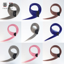 Color wig piece one piece of straight hair female long hair invisible no trace natural hair receiving strip bundle hanging ear dyeing and highlighting gradient