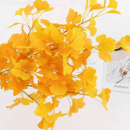 Симуляция гинкго лист желтый свадебный свадебный лист лист