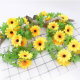 Simulated sunflower rattan sunflower flower rattan fake flower rattan indoor wall-mounted air conditioning pipe blocking decorative flower strips