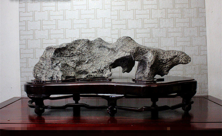 Mountain Scout Landscape Lingbi Stone Wen Case Boutique Chiishi Ornamental Stone swing piece Natural Taihu Stone Town Residence Gift-Taobao