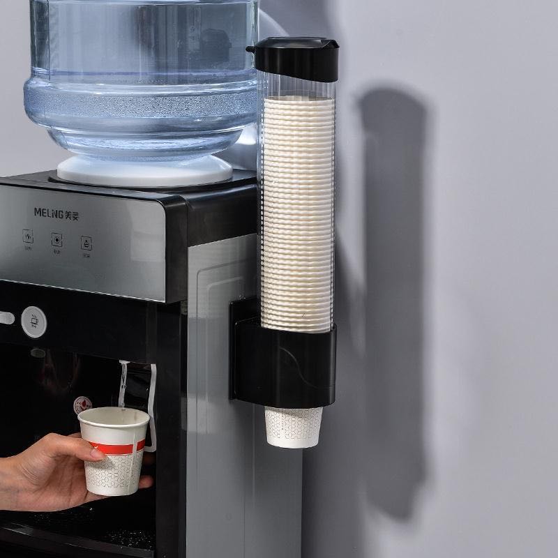 Disposable cup holder automatic cup dispenser water dispenser water cup cup holder household punch-free paper cup storage rack