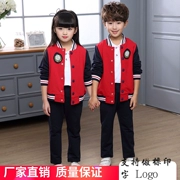 Dịch vụ làm vườn mẫu giáo Mùa xuân và mùa thu Đặt trường tiểu học Trẻ em Đồng phục lớp đỏ Dịch vụ giáo viên Quần áo Trò chơi Tùy chỉnh mùa xuân