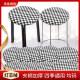 Four Seasons Cushion Round Stool Cover Chair Round Cushion Butt Cushion Chair Cushion Restaurant Snack Bar Stool Cover Canteen