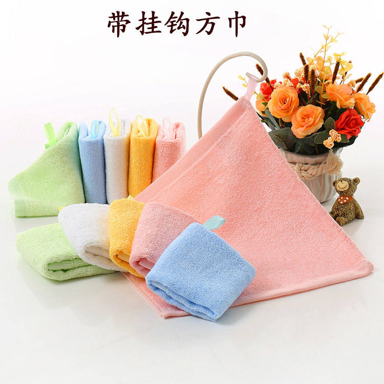 Square towels square full cotton towel Adult bathing Home Wiping Hands Four Squares Kindergarten Small Towel Full Cotton