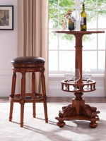 Американский сплошной древесина высокий стул Дом европейский в стиле болотный стул вращающийся бар с баром легкий роскошный бар и скамейка современная