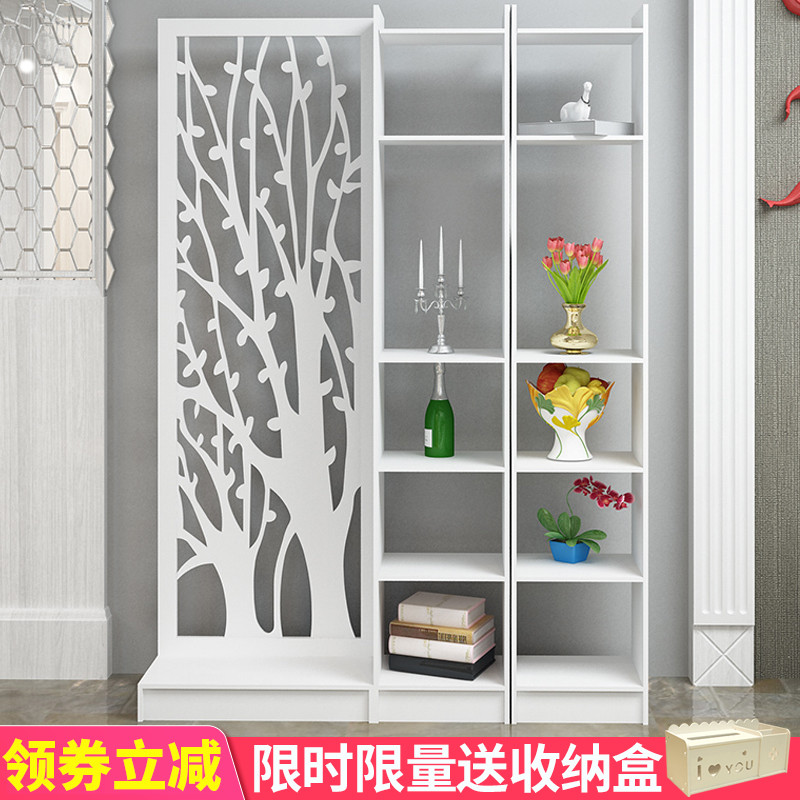 Screen partition decoration living-room minimalist modern small family type bedroom Xuanguan cabinet Office carved and hollowed out