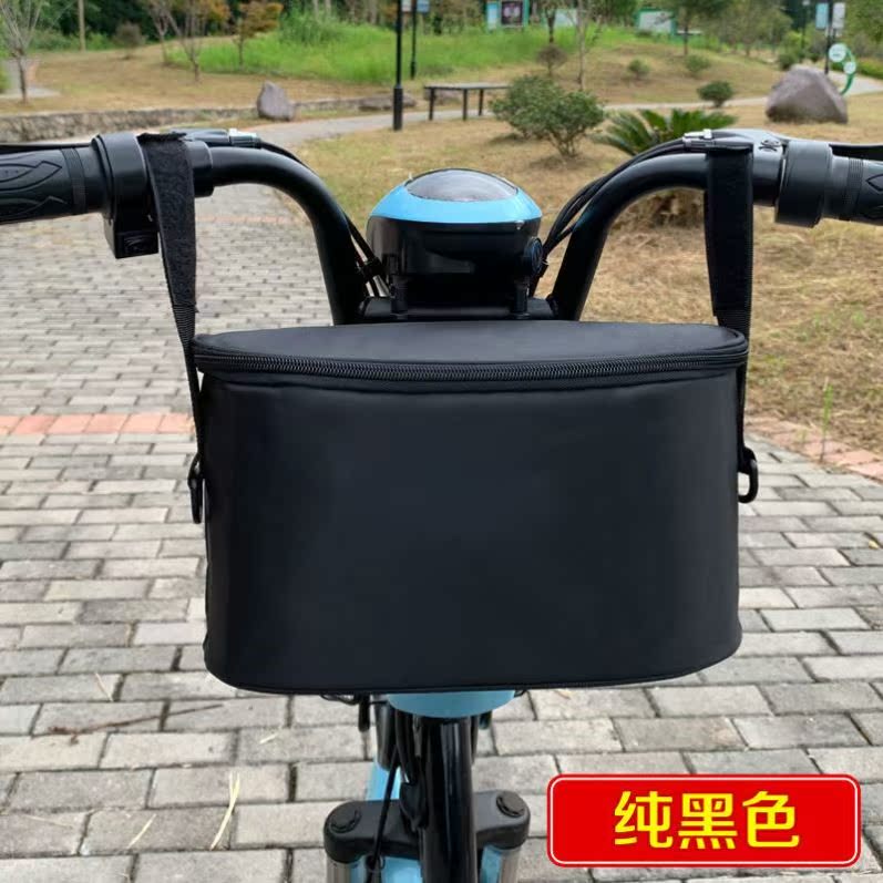 Electric vehicle rainproof storage bag charger hanging front mobile phone storage universal bag thickened double-layer adjustable - Taobao