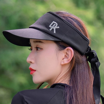 Golf hat womens sun protection breathable sports hat Korean version versatile empty top hat outdoor sun hat quick-drying peaked hat