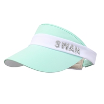 Golf hat womens fashionable breathable empty top hat Korean style golf hat sun hat sun protection sun hat womens hat