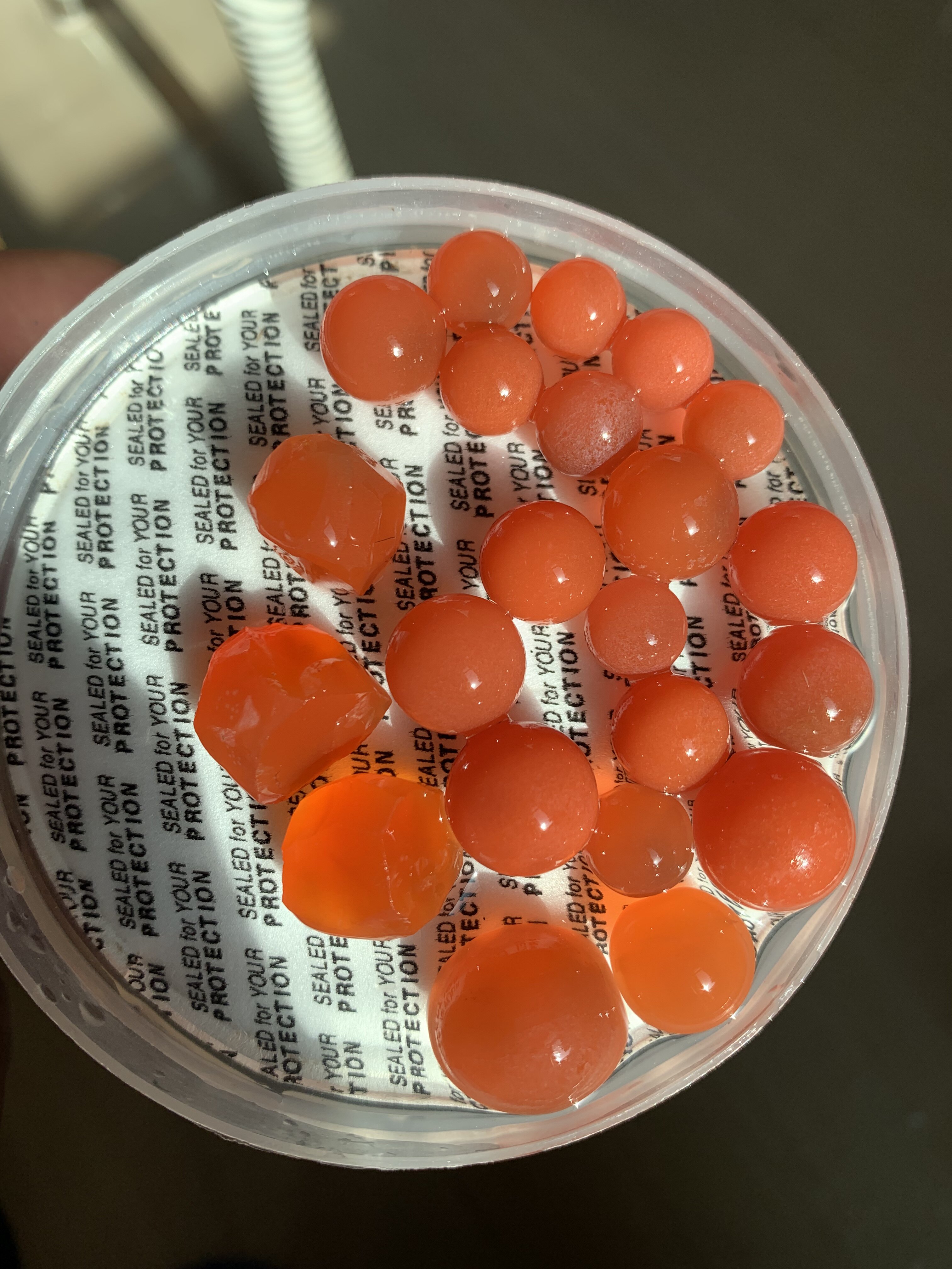 Ice red Manau raw mineral natural color handmade beads direct interstudio special link Please be sure to discretiate selfies-Taobao